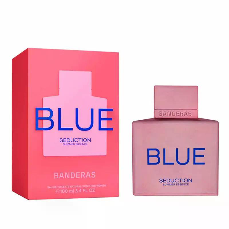 Perfume Blue Seduction Summer Essence Feminino Eau de Toilette Banderas 100ml