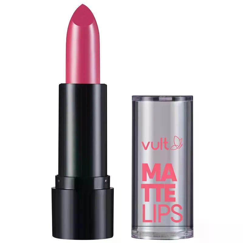 Batom Matte Lips Vermelho Carmim Vult 3,8g