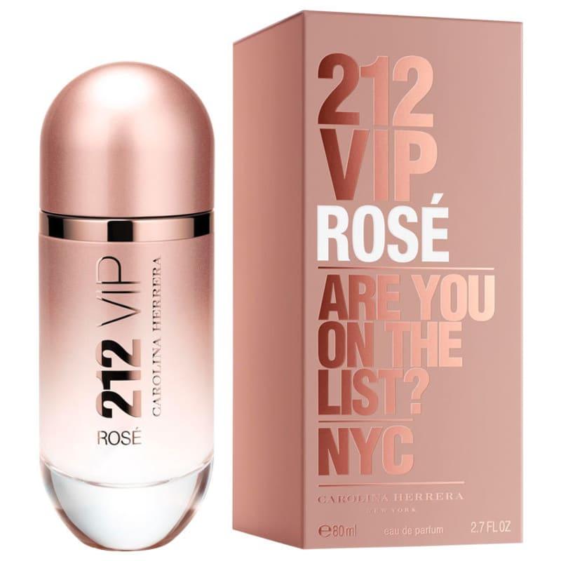 Perfume 212 Vip Rose Eau De Parfum Feminino Carolina Herrera 80ml