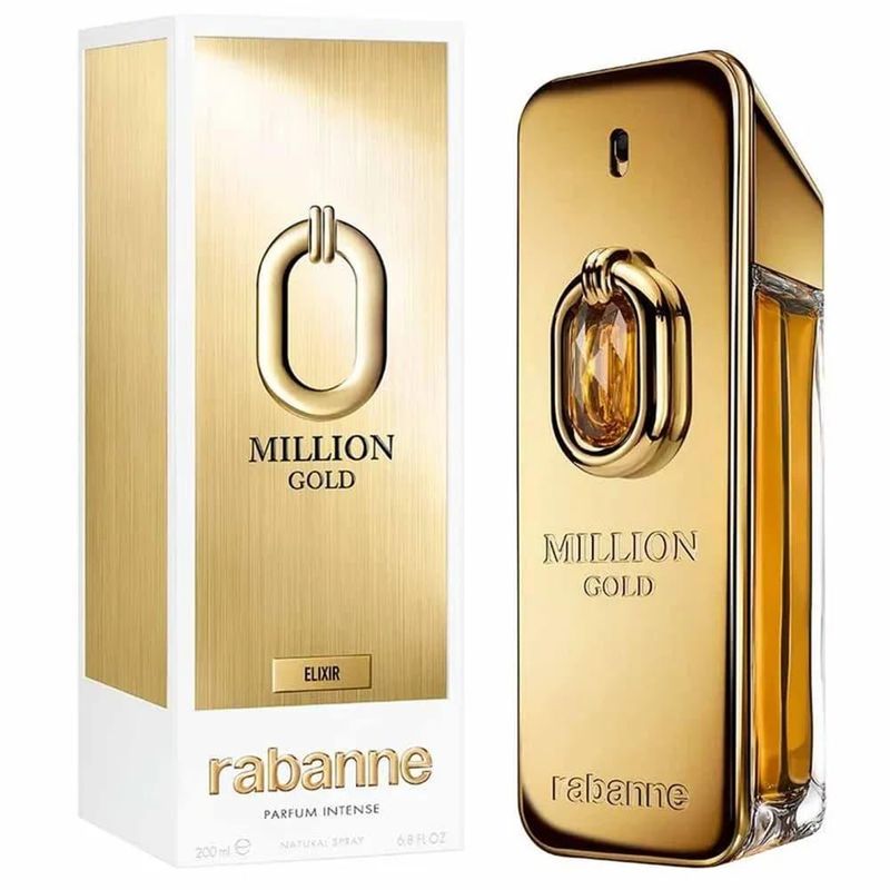 Perfume Million Gold Elixir Parfum Intense Masculino Rabanne 200ml