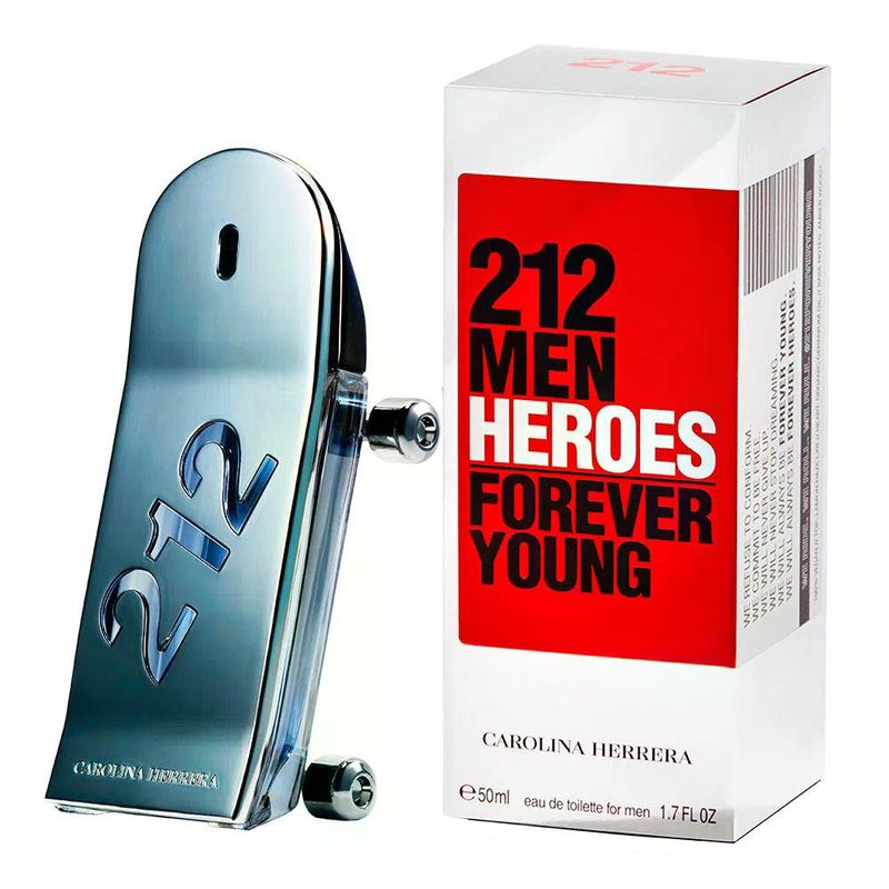 Perfume 212 Men Heroes Eau De Toilette Masculino Carolina Herrera 50ml