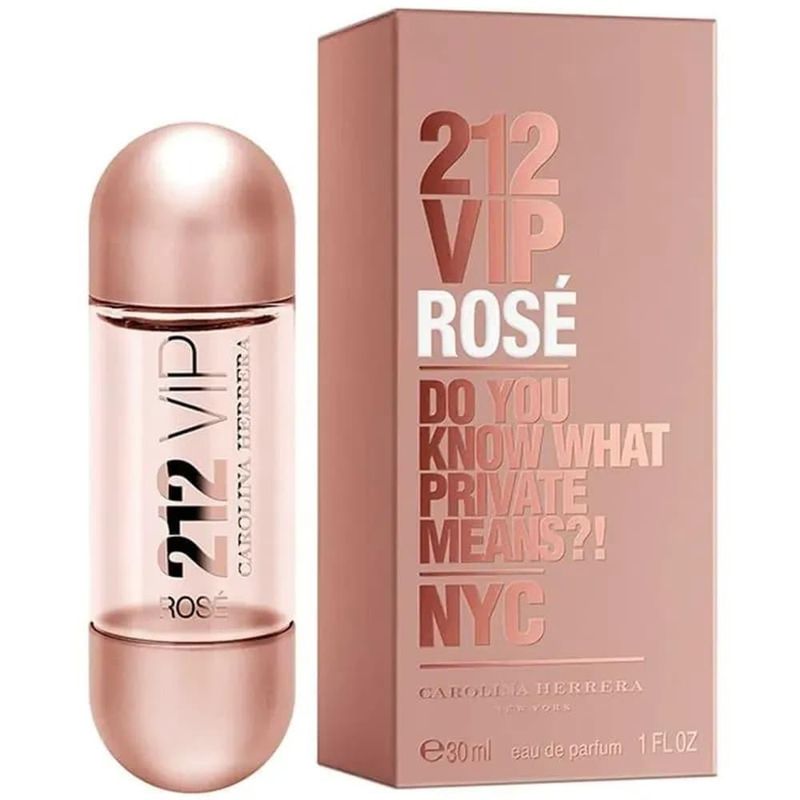 Perfume 212 Vip Rose Eau De Parfum Feminino Carolina Herrera 30ml