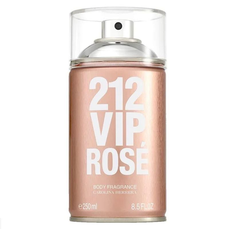 Body Spray 212 Vip Rose Feminino Carolina Herrera 250ml