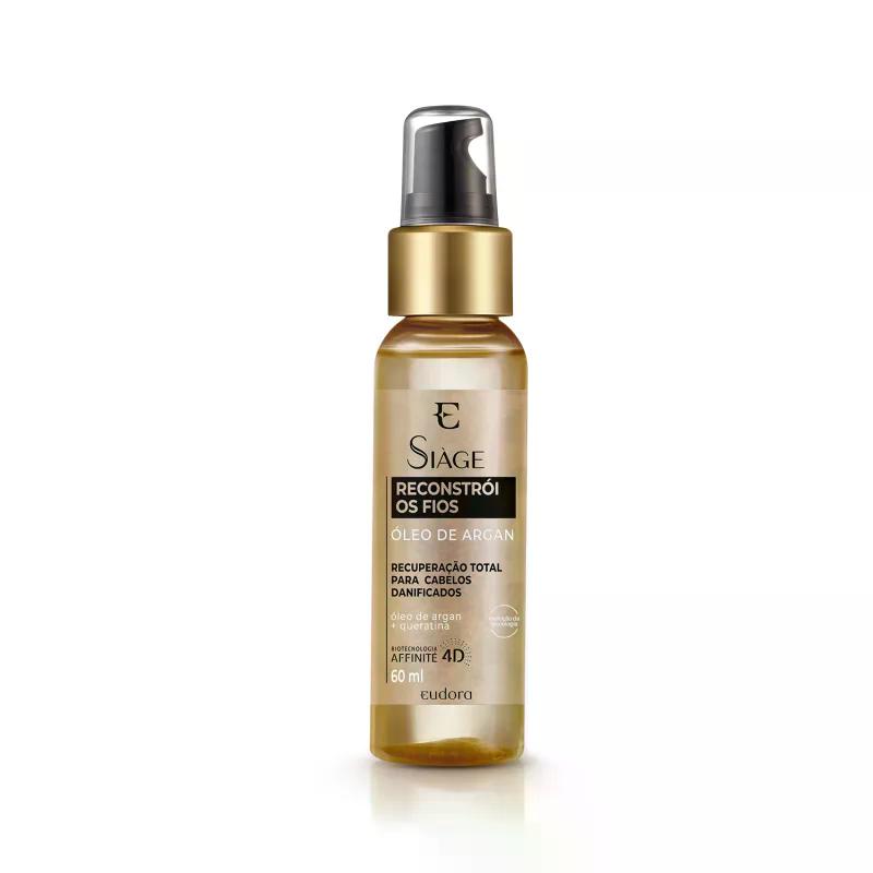 Óleo De Argan Siàge By Eudora Reconstrói Os Fios 60ml