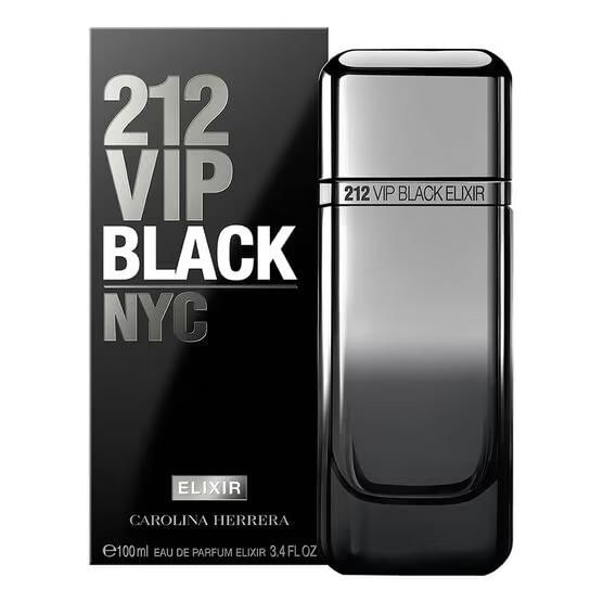 Perfume 212 Vip Black Elixir Eau de Parfum Masculino Carolina Herrera 100ml