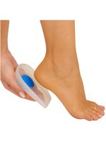 Calcanheira Siligel para Esporão com Ponto Azul Tam G - par