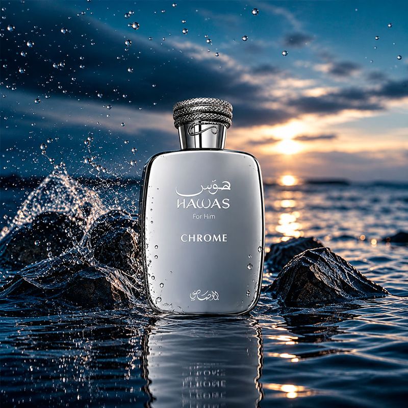 Rasasi Hawas Chrome for Him Eau de Parfum - Perfume Masculino 100ml