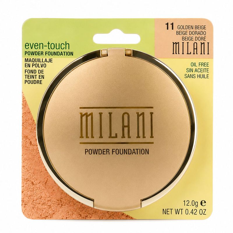 Milani Even-Touch Powder Foundation Golden Beige 11 - Base em Pó 12g