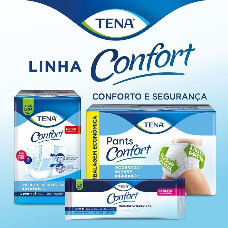 Fralda Descartável Adulto Tena Confort G Pacote 8 Unidades
