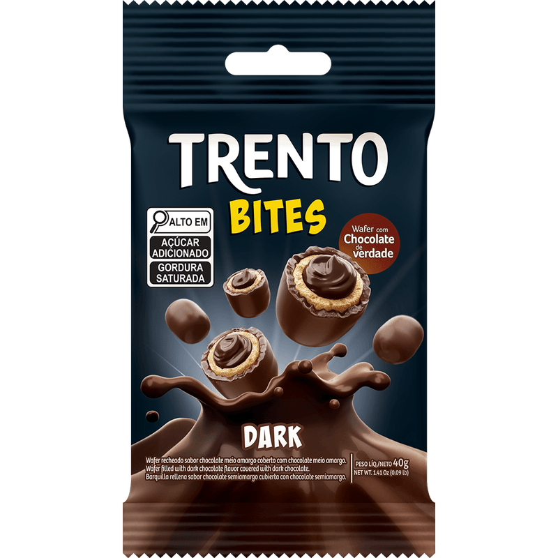 Chocolate Wafer Trento Bites Dark 40g