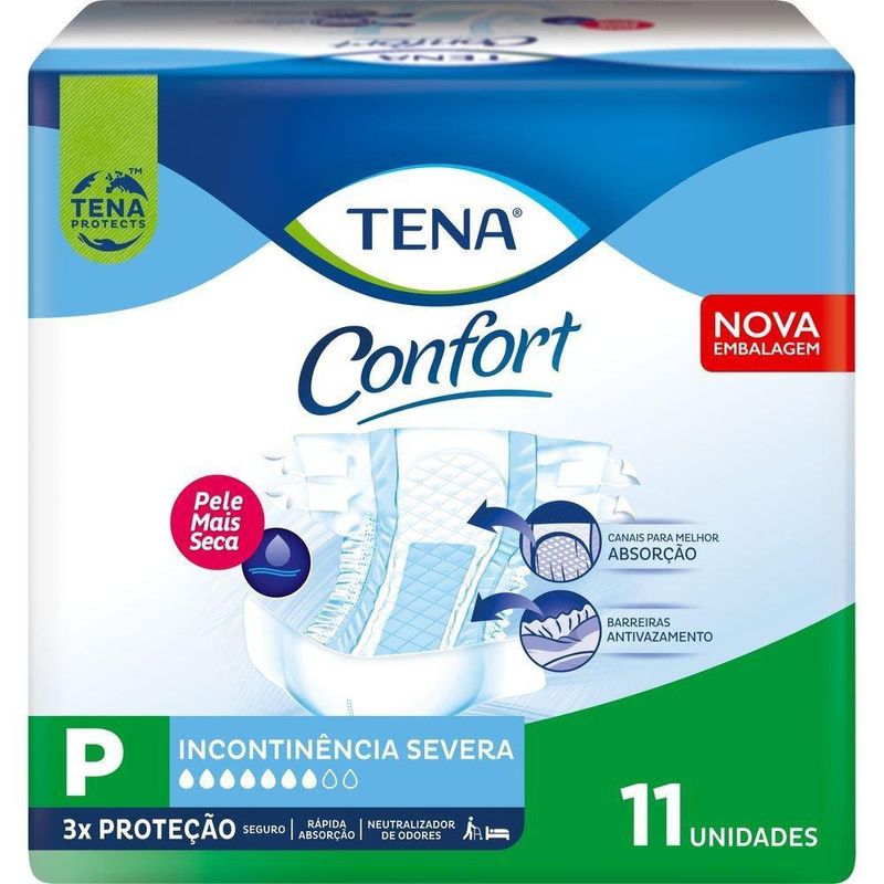 Fralda Geriátrica Tena Confort P 11 Unidades