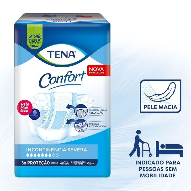 Fralda Geriátrica Tena Confort EG - 18 Unidades