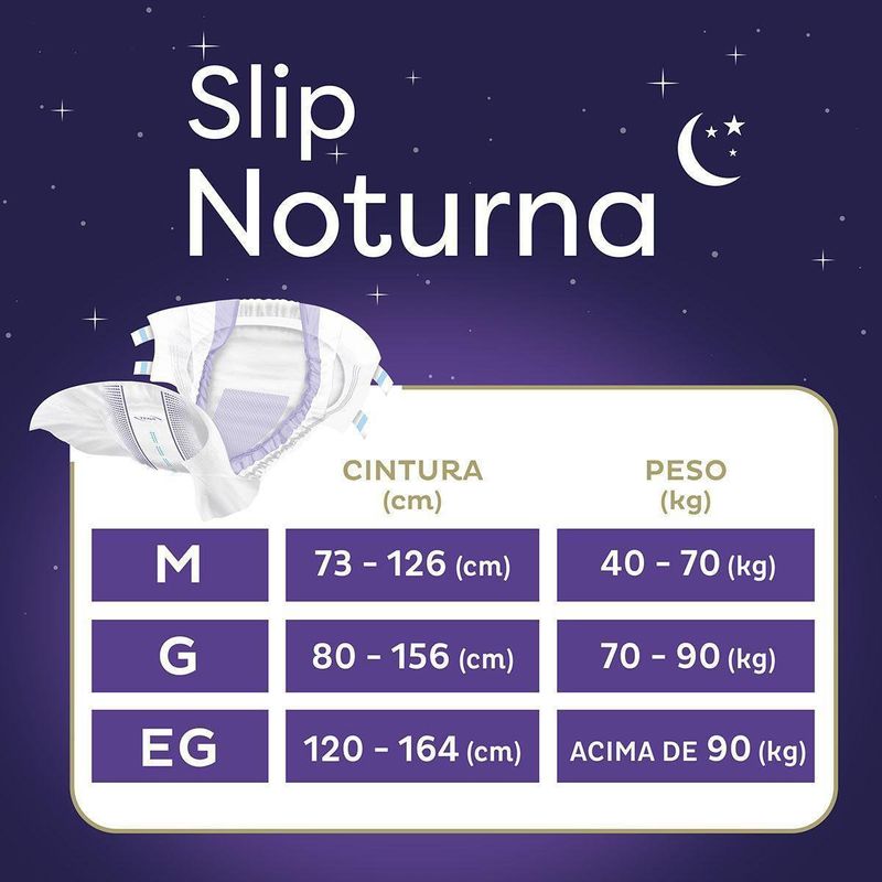 Fralda Geriátrica Tena Slip Noturna M - 7 Unidades