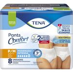 Roupa Íntima Descartável Unissex Pants Tena Confort P/M Pacote 8 Unidades