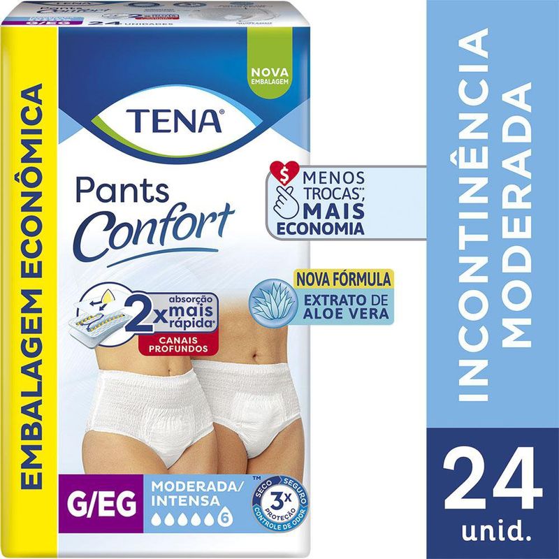 Roupa Íntima Tena Pants Confort G/EG - 24 Unidades