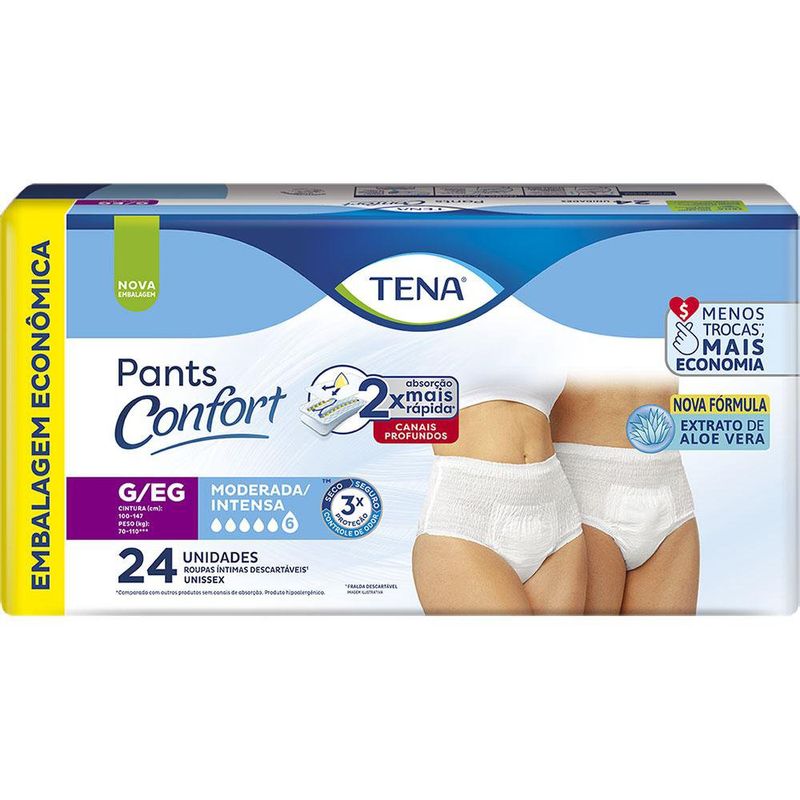 Roupa Íntima Tena Pants Confort G/EG - 24 Unidades