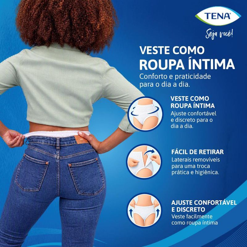 Roupa Íntima Tena Pants Dermacare G/EG - 16 Unidades