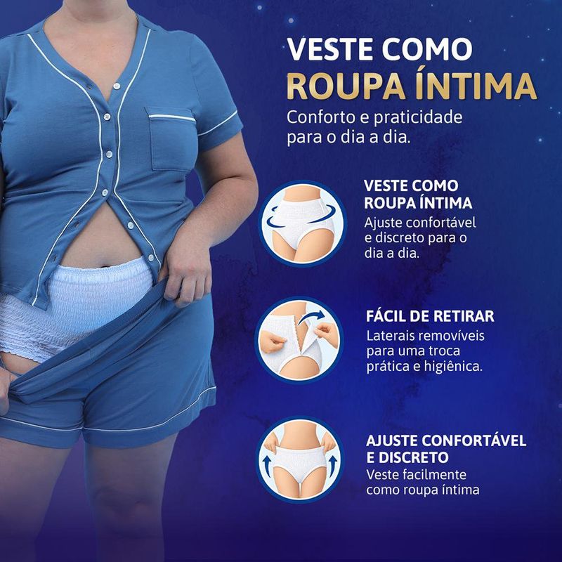 Roupa Íntima Tena Pants Noturna G/EG - 24 Unidades