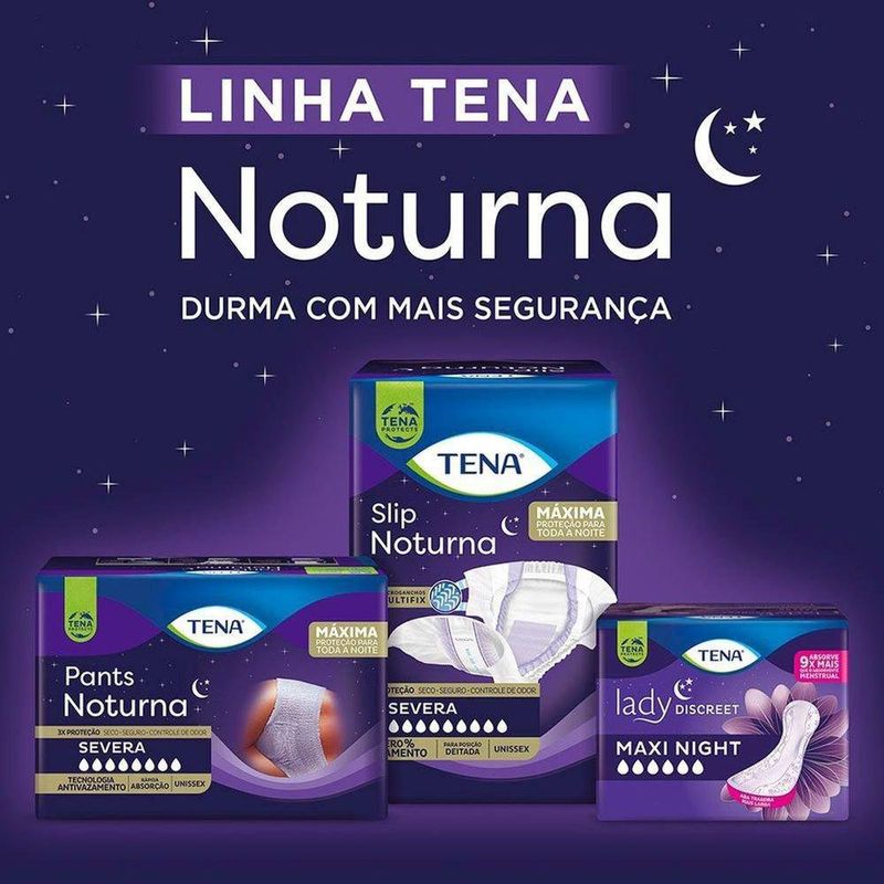 Fralda Geriátrica Tena Slip Noturno M - 24 Unidades