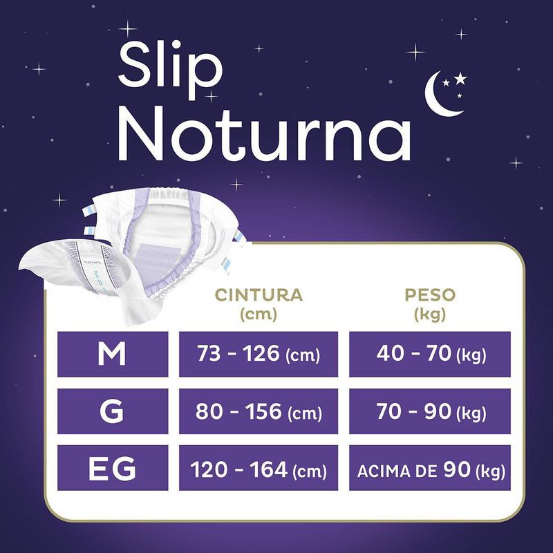 Fralda Geriátrica Tena Slip Noturna EG 24un - Conforto e Proteção Noturna