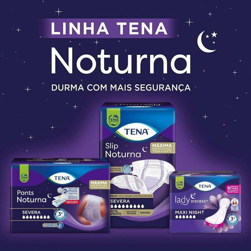 Fralda Descartável Adulto Tena Slip Noturna G - 24 Unidades