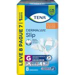Fralda Adulto Tena Slip Dermacare G Leve 8 Pague 7 Unidades