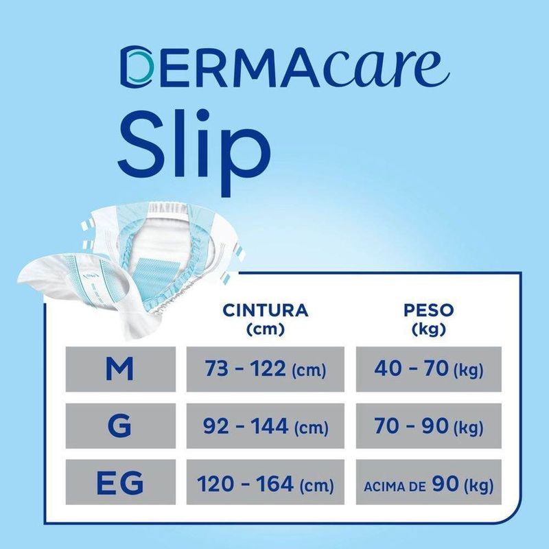 Fralda Geriátrica Tena Slip Dermacare G - 24 Unidades