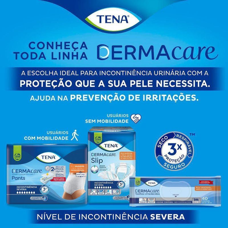 Fralda Geriátrica Tena Slip Dermacare G - 24 Unidades