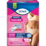 Roupa Íntima Descartável Nude Pants Tena Mulher G/EG - 16 Unidades