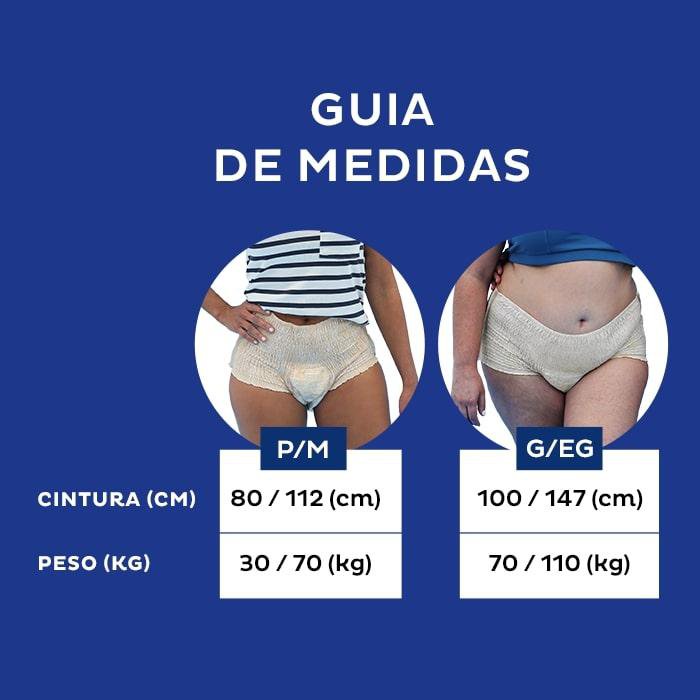 Roupa Íntima Descartável Nude Pants Tena Mulher G/EG - 16 Unidades