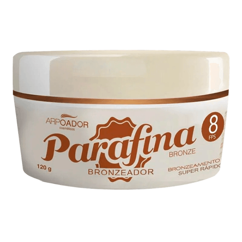 Parafina Bronze FPS8 - Creme Bronzeador 120g