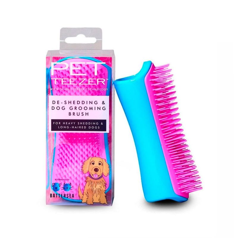 Tangler Teezer Pet Teezer De-Shedding Blue /Pink - Escova para Pet