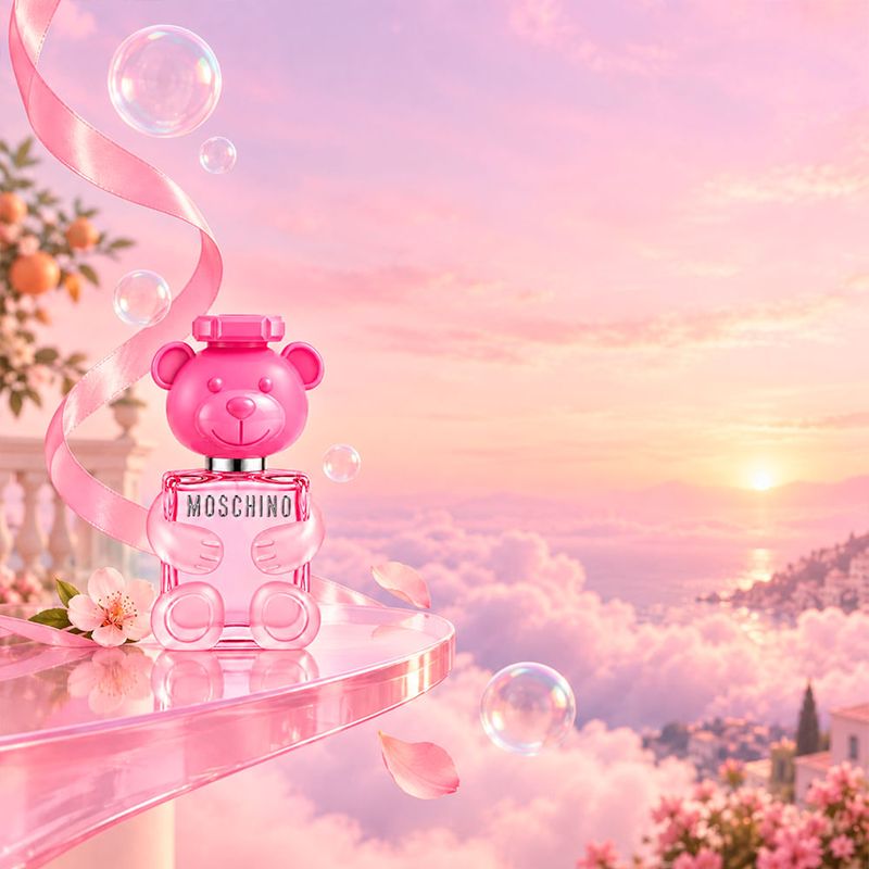 Kit Moschino Toy 2 Bubble Gum Feminino Edt 50ml + Gb 50ml + Bl 50ml