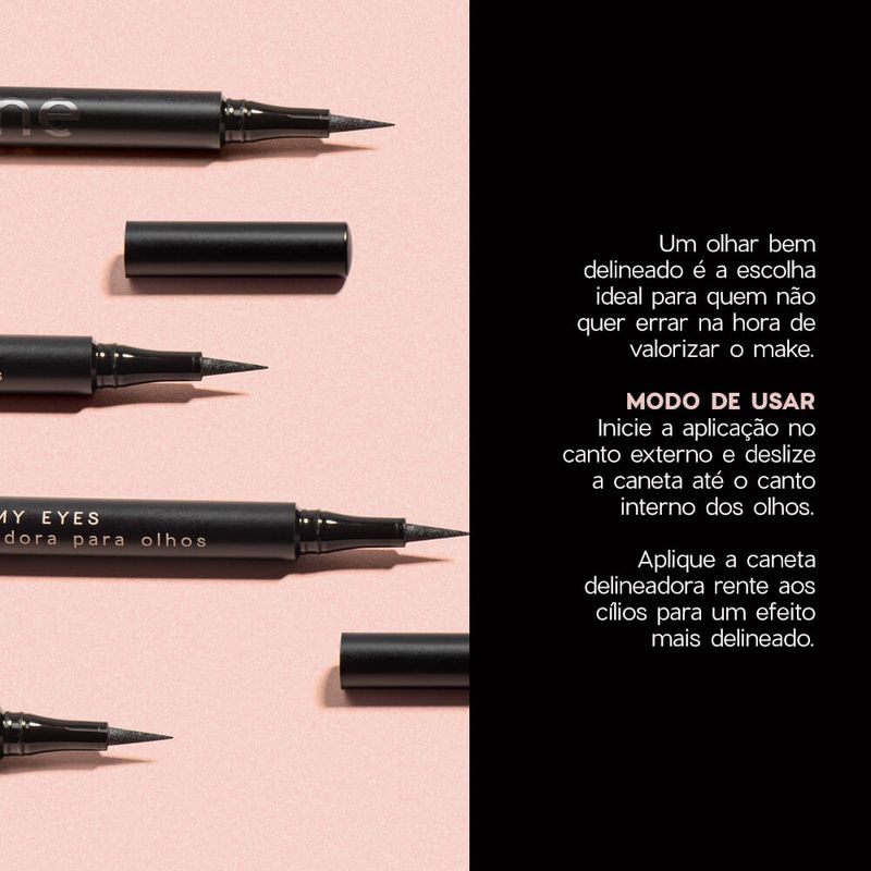Océane Edition Line My Eyes Cor Preto - Caneta Delineadora 1,2ml