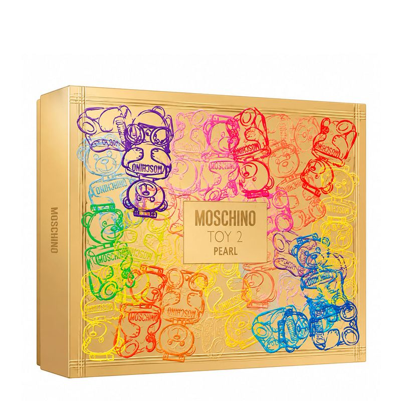 Kit Moschino Toy 2 Pearl Unissex - Edp 100ml + 10ml + Gb 100ml + Lc 100ml