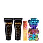 Kit Moschino Toy 2 Pearl Unissex - Edp 100ml + 10ml + Gb 100ml + Lc 100ml