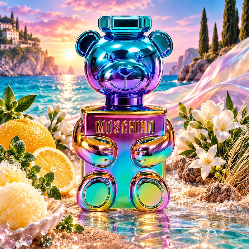 Kit Moschino Toy 2 Pearl Unissex - Edp 100ml + 10ml + Gb 100ml + Lc 100ml