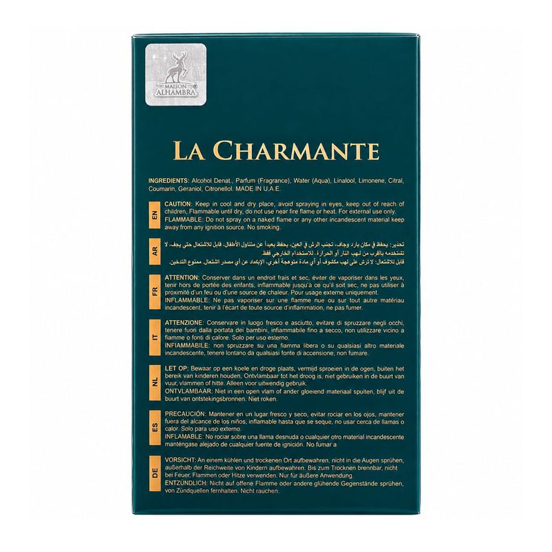 Maison Alhambra La Charmante Eau de Parfum - Perfume Unissex 100ml