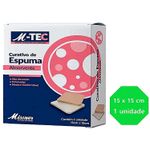Curativo Espuma Absorvente M-Tec Missner 15x15cm - unidade