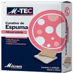 Curativo Espuma Absorvente M-Tec Missner 15x15cm - unidade
