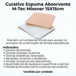 Curativo Espuma Absorvente M-Tec Missner 15x15cm - unidade