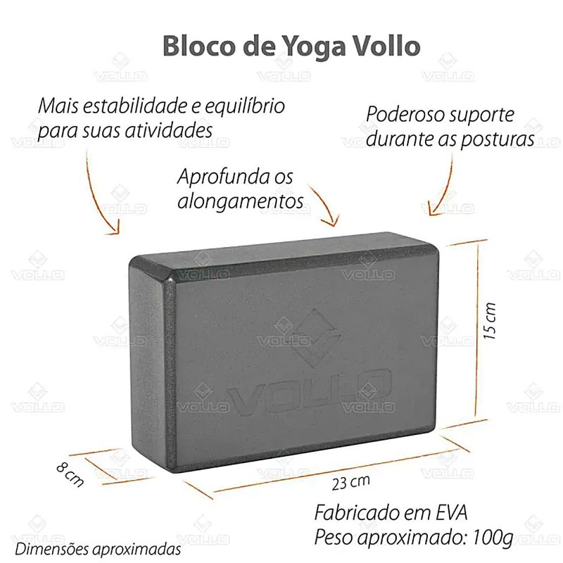 Bloco de EVA para Exercícios / Yoga Vollo
