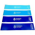 Kit com 4 Mini Bands Elásticas KinesioSport 25cm x 5cm