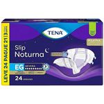 Fralda Geriátrica Tena Slip Noturna Tam EG - 24 unidades