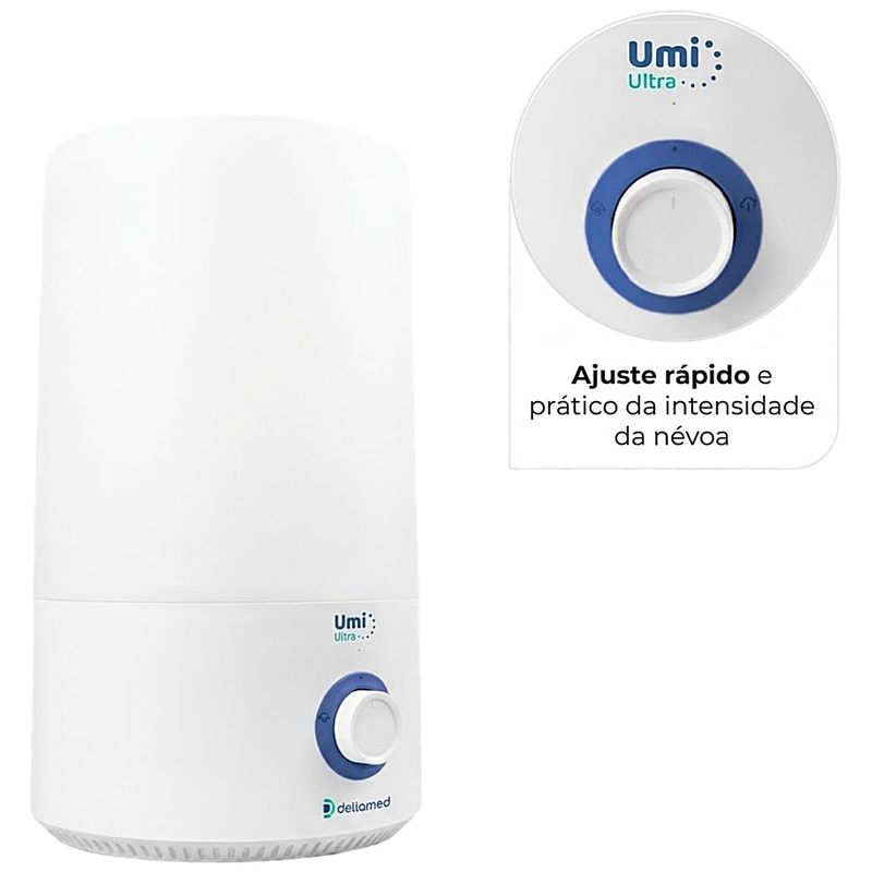 Umidificador de Ar Ultrassônico Umi Ultra Dellamed 4,3L