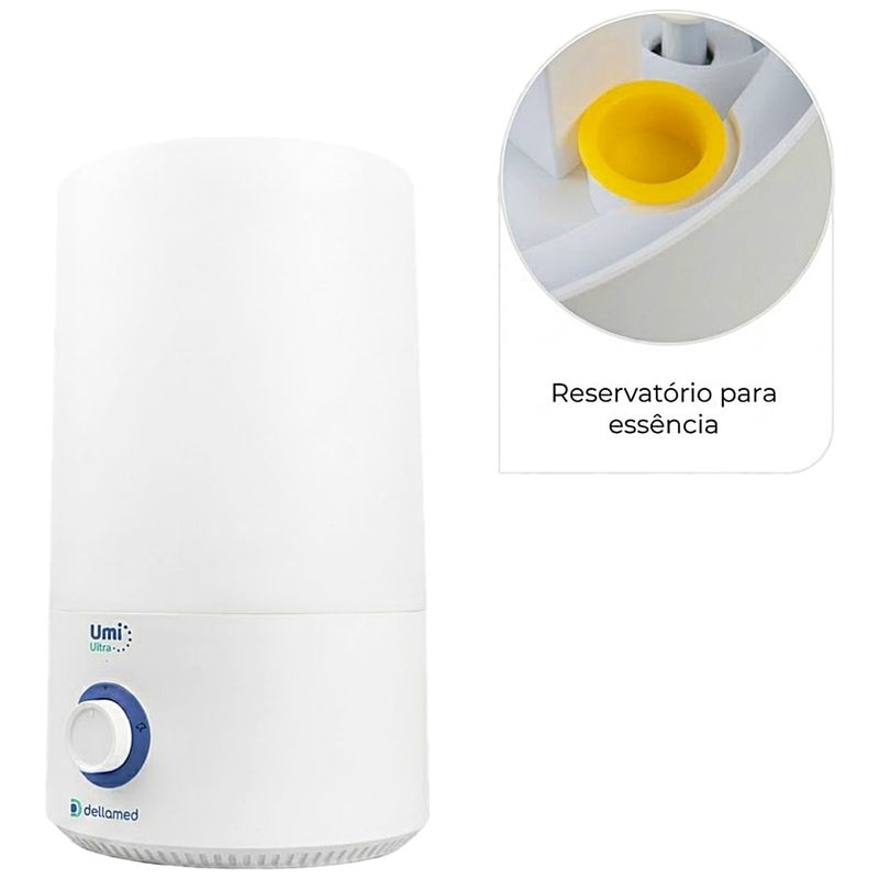 Umidificador de Ar Ultrassônico Umi Ultra Dellamed 4,3L