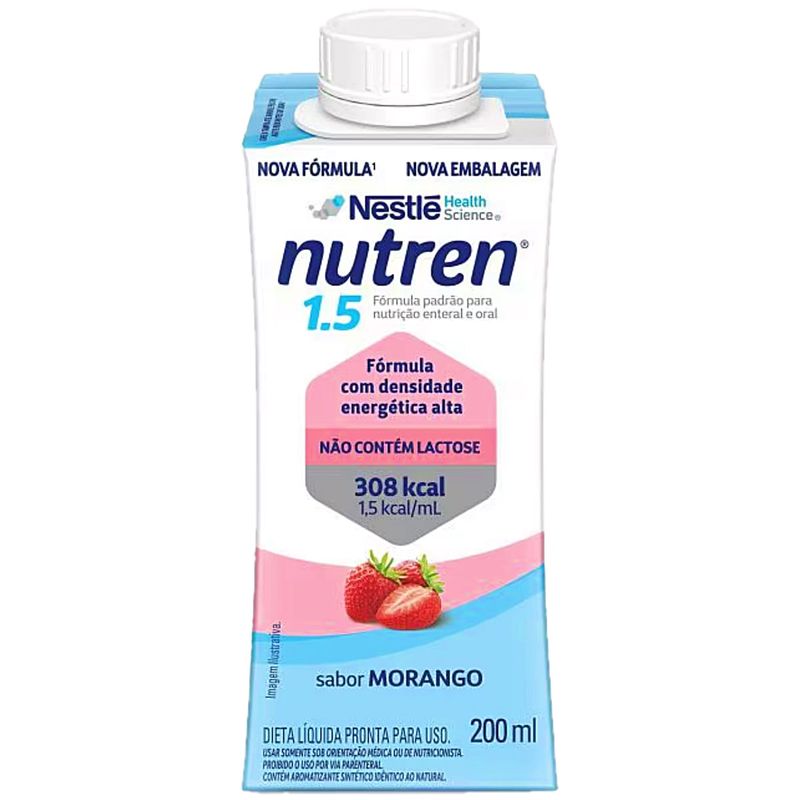 Nutren 15 Protein Morango 200Ml