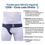 Funda para Hérnia Inguinal Cinza Lado Direito P - unidade