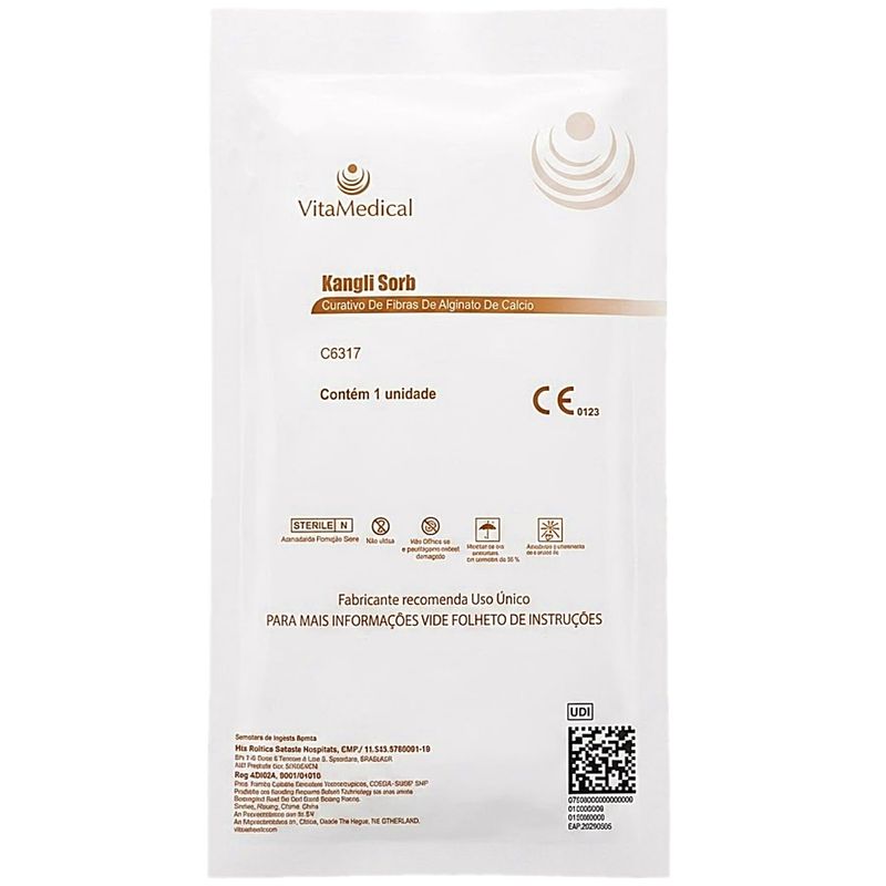 Curativo Kangli Sorb Alginato Cálcio Sódio 2x30cm - unidade