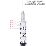 Seringa Insulina Embecta 100UI 1mL 6mm 31G - 10 seringas